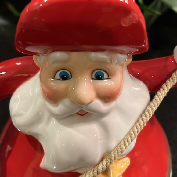Santa Cowboy Cookie Jar Replacement LID - Department 56 - Picture 2 of 6